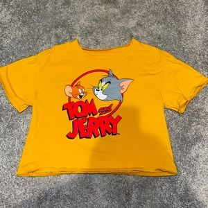 Tom and Jerry graphic crop top